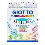 Набор фломастеров цветных Giotto Turbo Advansed, тонкие, 2.8 мм