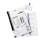 Вкладыши сменные для бейджей Durable Badgemaker, 54 x 90 мм, 200 штук