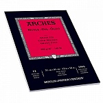 Бумага для масла Arches, среднее зерно, склейка, 300 гр/м2, 31 х 41 см, 12 листов, белый