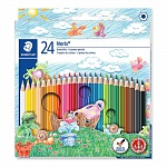 Набор карандашей цветных Staedtler Noris, 24 цвета, картонная коробка