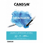 Альбом для акварели Canson Graduate, среднее зерно, склеенный, 250 гр/м2, А5, 20 листов