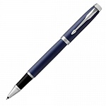 Ручка-роллер Parker IM Metal Blue CT, толщина линии F, хром(S0856380)