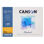Альбом для акварели Canson Montval, среднее зерно, склеенный, 300 гр/м2, 12 листов