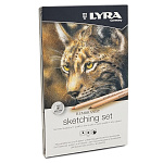 Набор карандашей цветных художественных Lyra Sketching Set, 10 предметов