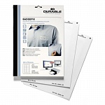 Бейдж самоклеящийся нагрудный Durable, 40 x 75 мм, 12 штук на листе