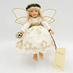 Кукла коллекционная авторская Birgitte Frigast Ангел, с цветком