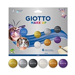 Набор грима для детей Giotto Make Up Metal, 6 цветов, по 5 мл