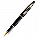 Ручка-роллер Waterman Carene Black Sea GT, толщина линии F, позолота 23К