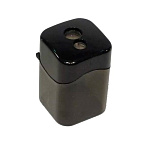 Точилка двойная Arsto, с контейнером, пластик