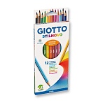 Набор карандашей цветных Giotto Stilnovo, 3.3 мм, 12 цветов