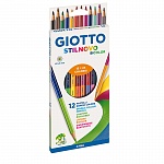 Набор карандашей цветных Giotto Stilnovo Bicolor, двусторонние, 3.3 мм, 24 цвета